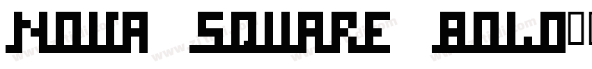NOVA SQUARE BOLD字体转换